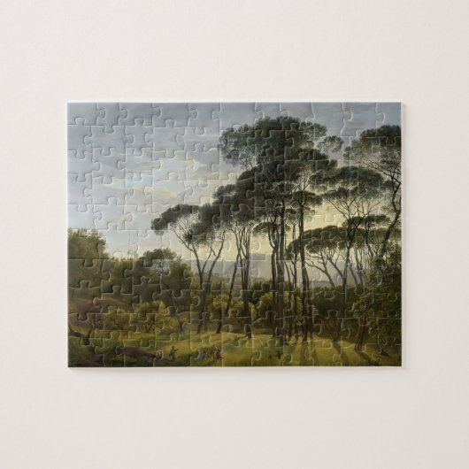 Italiaans landschap met parasolden (Voogd) Legpuzzel (Horizontaal)