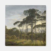 Italiaans landschap met parasolden (Voogd)