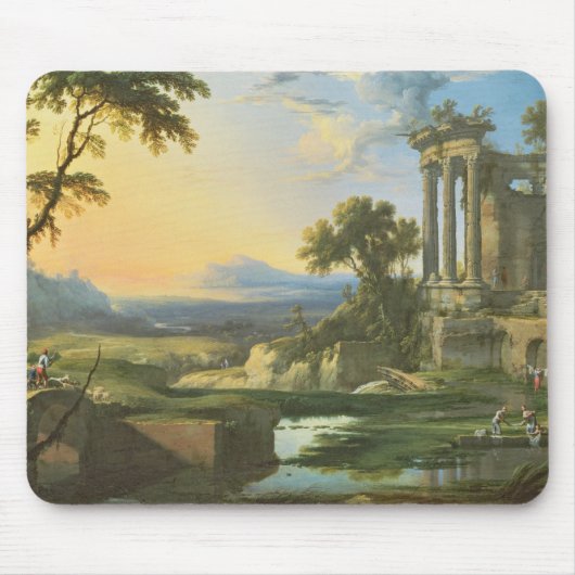 Italiaans landschap met puin muismat (Voorkant)