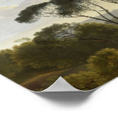 Italiaans landschap met stollingsolie poster (Hoek)