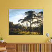 Italiaans landschap met Stone Umbrella Pines Canva Canvas Afdruk (Insitu (Woonkamer))