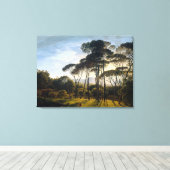 Italiaans landschap met Stone Umbrella Pines Canva Canvas Afdruk (Insitu (Houten vloer))