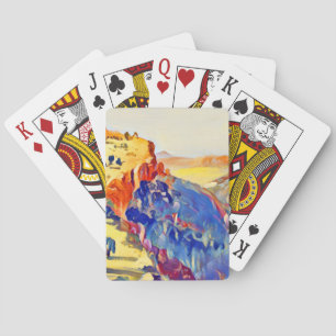 Italiaans landschap pokerkaarten