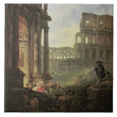 Italiaans landschap tegeltje (Voorkant)