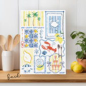 Italiaans Lemon Blue La Dolce Vita Vrijgezellenfee Kaart