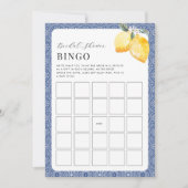 Italiaans Lemons Blue Tegel Vrijgezellenfeest Bing Kaart (Voorkant)