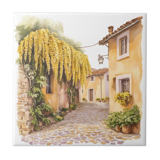 Italiaans Lente Clipart Tegeltje (Voorkant)