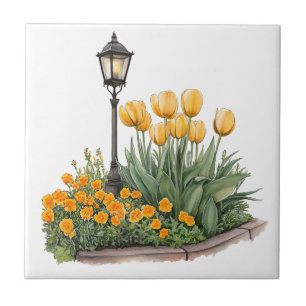 Italiaans Lente Clipart Tegeltje