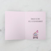 Italiaans lesbisch paar trouwdag Fiat 500 Kaart (Binnen)