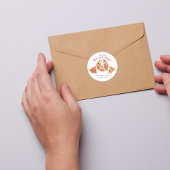 Italiaans Liefde & Pizza Feest Slice Bruidsfeest Ronde Sticker