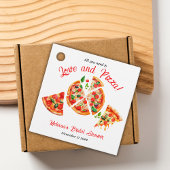 Italiaans Liefde & Pizza Party Slice Vrijgezellenf Bedankjes Labels