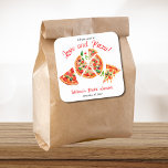 Italiaans Liefde & Pizza Party Slice Vrijgezellenf Vierkante Sticker<br><div class="desc">Een leuk en uniek vrijgezellenfeest plannen? Zoek niet verder dan onze Modern Italian Alles wat je nodig hebt is Love and Pizza Party Slice Baby Vrijgezellenfeest Square Sticker! Deze unieke uitnodigingen zijn voorzien van een heerlijke, plak Italiaanse pizza die perfect is voor elke codeshoera. Jij, je vrienden, en je familie...</div>