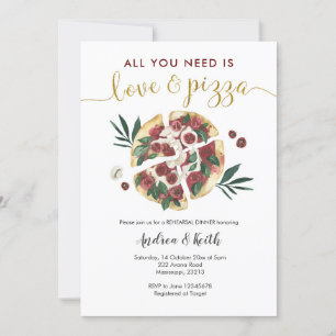 Italiaans liefhebber en Pizza repetitie Kaart