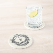  Italiaans Lijst Ephemera Zandsteen Onderzetter (Zijkant)