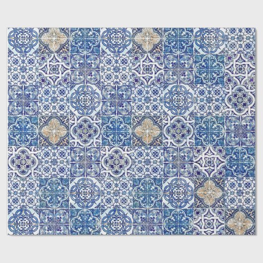 Italiaans Maiolica-cadeauverpakking | Elegant kera Cadeaupapier (Vlak)