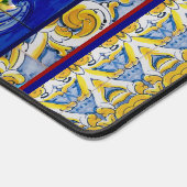 Italiaans Majolica blauw tegels citrus Bureaumat (Hoek)