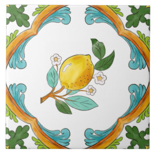 Italiaans Majolica Fruit Tegeltje