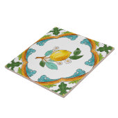 Italiaans Majolica Fruit Tegeltje (Zijkant)