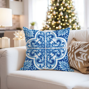 Italiaans majolica kussen, Siciliaanse keramische  Kussen