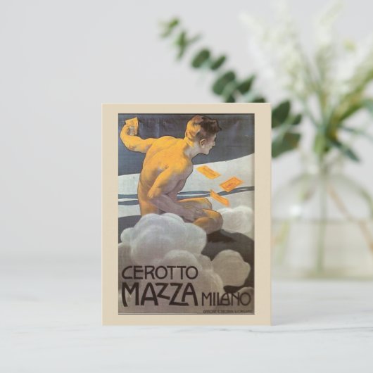  Italiaans Man Briefkaart (Staand voorkant)