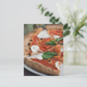 Italiaans Margherita Pizza Briefkaart (Staand voorkant)