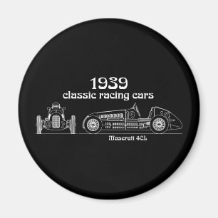 Italiaans Maserati 4CL  Blauwdruk Magneet