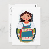 Italiaans Matryoshka Briefkaart (Voorkant / Achterkant)