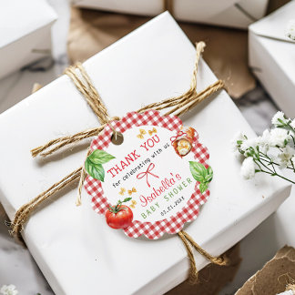 Italiaans Mediterraan Eten Bedankt Cadeau Label