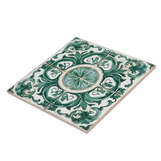  Italiaans mediterraan patroon Tegeltje (Zijkant)