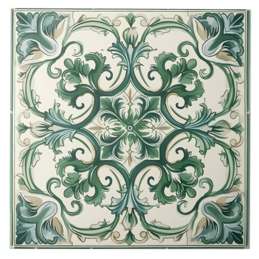 Italiaans mediterraan patroon Tegeltje (Voorkant)