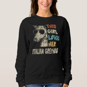 Italiaans meisje met een Vintage rugzak voor honde Trui