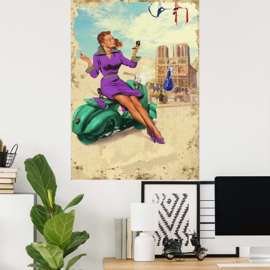  Italiaans meisje Poster (Thuiskantoor)