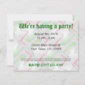 Italiaans meisje Silhouette vlag Kaart (Achterkant)