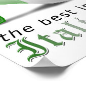 Italiaans meisje Silhouette vlag Poster (Hoek)