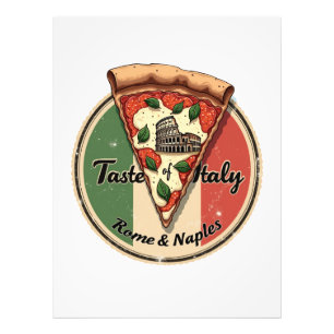 Italiaans met  Rome & Naples Pizza Foto Afdruk