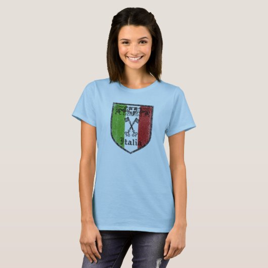Italiaans middeleeuws Shirt van de vrouw (Voorkant volledig)