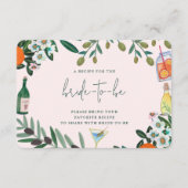 Italiaans Middellands Zee Bruidsdiner Deel Eén Rec Informatiekaartje (Voorkant)