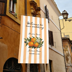 Italiaans Middellandse Zee Citrus Citroen Sinaasap Spandoek