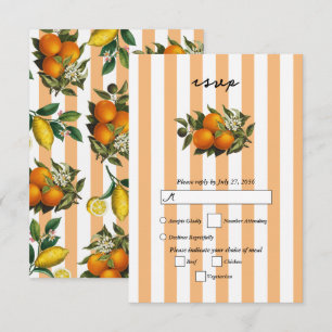 Italiaans Middellandse Zee Citrus Sinaasappels Bru RSVP Kaartje
