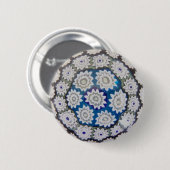 Italiaans Millefiore Glass Paperweight Ronde Button 5,7 Cm (Voorkant /achterkant)