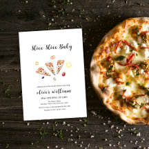 Italiaans Modern Slice Baby Pizza Baby shower