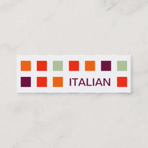 ITALIAANS (moskee-pleinen) Mini Visitekaartje