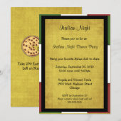 Italiaans-nacht-binnenpartij inviteringsformaat 5x kaart (Voorkant / Achterkant)