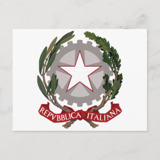 Italiaans nationaal embleem briefkaart