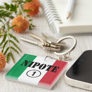 Italiaans Nephews Niets & Grandchildren : Nipote # Sleutelhanger