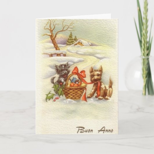  Italiaans Nieuwjaar wenskaart Feestdagen Kaart (Voorkant)
