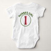 Italiaans Nonna's Meisje/Guy T-Shirt Baby Bodysuit (Achterkant)