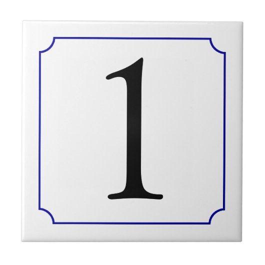 Italiaans nummer tegeltje (Voorkant)