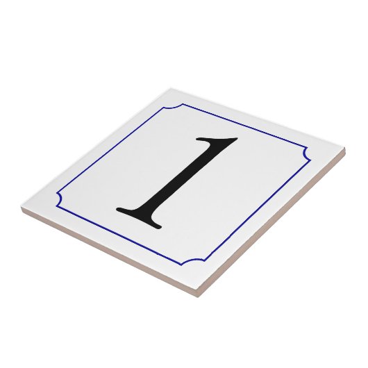 Italiaans nummer tegeltje (Zijkant)