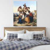 Italiaans ombudsman, 1835 canvas afdruk (Insitu (Slaapkamer))